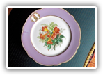 13 - Fruteiro recortado em porcelana Francesa , escudo coroado (Visconde de Condeixa) sec. XIX, marcado CH. PHILLIVUYT& Cie - PARIS