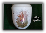43 - jarra opaline - altura - 33 cm.