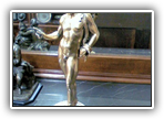 07 - estatueta em bronze com banho a ouro - 30cm de altura